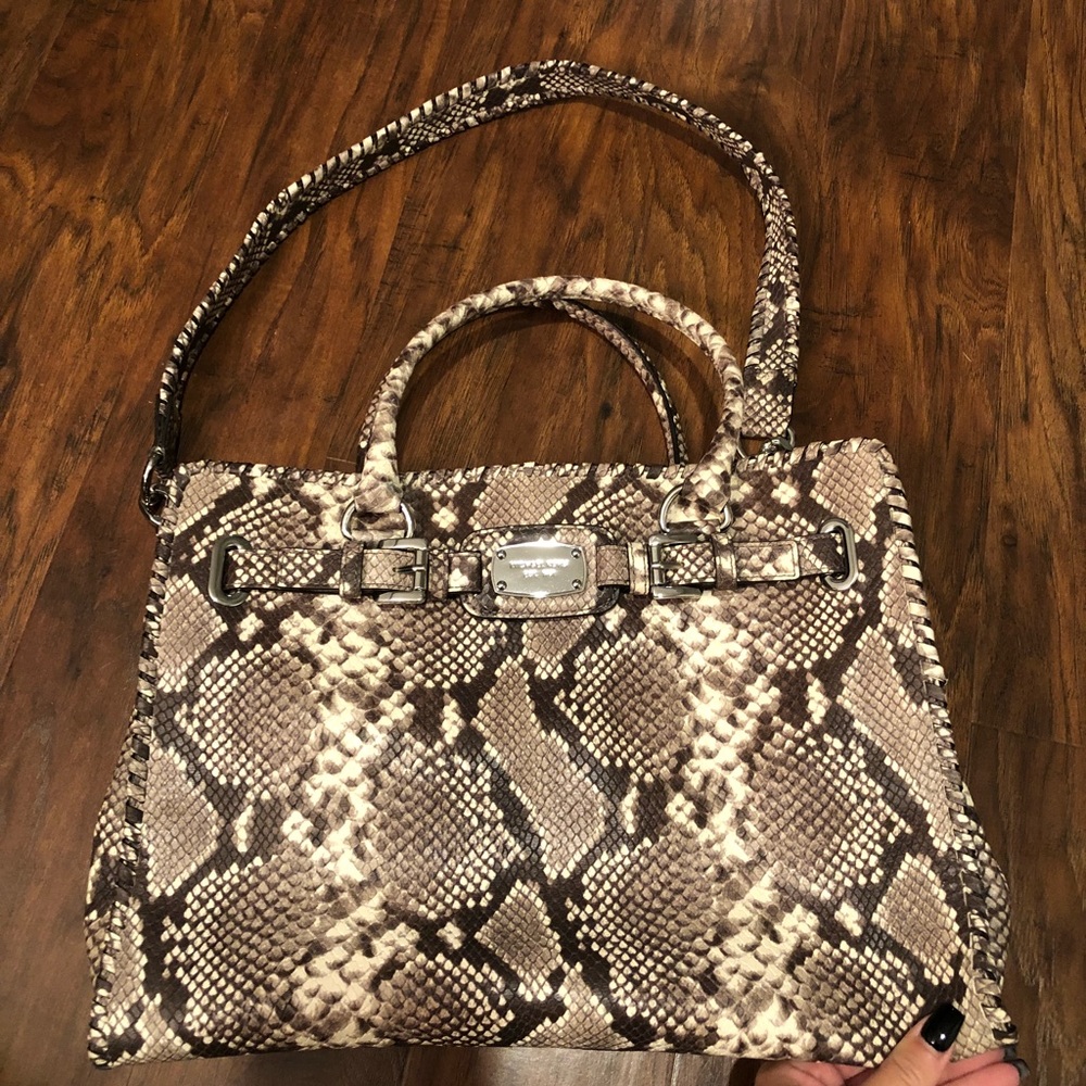 MK snakeskin bag